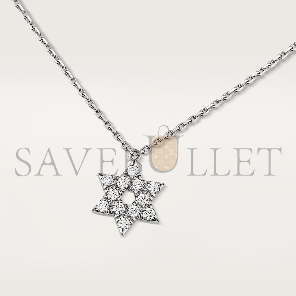 Ca*t*er symbols white gold necklace b3153117